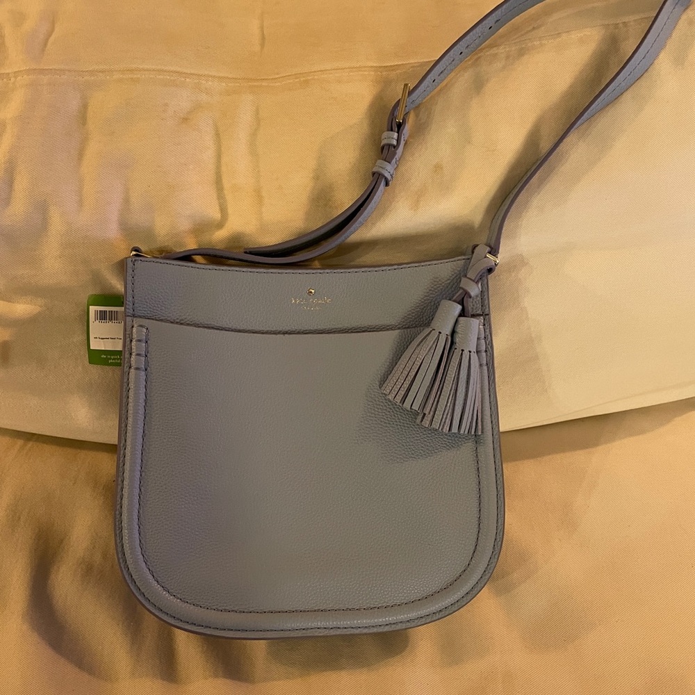 Kate Spade New York NWT Blue Grey Skies Orchard Street Hemsley Crossbody Bag